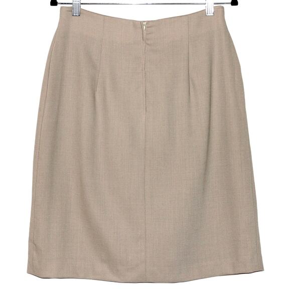 Giorgio Armani Mini Skirt Wrap Style Beige Size 12 - Picture 6 of 9